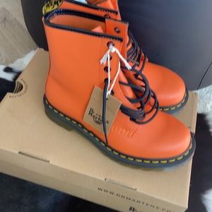 DR. MARTENS 1460 Smooth Orange Boots 25714659